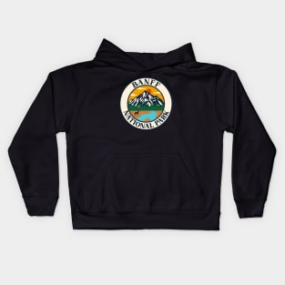 Banff National Park-Vintage Kids Hoodie